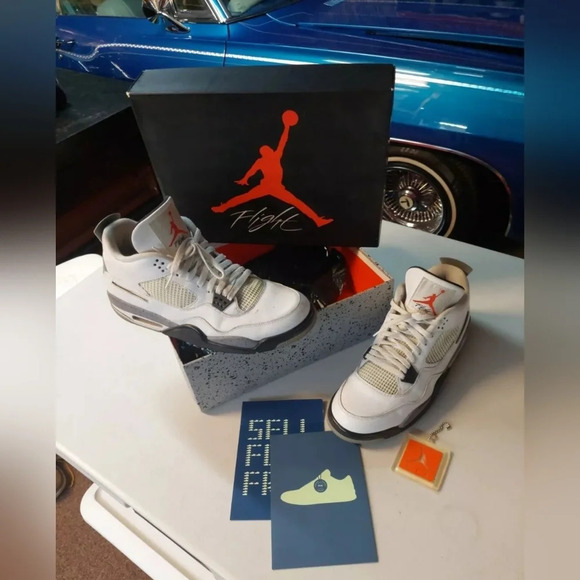 Nike Air Jordan 5 Retro White Black Cement gray Read Description - Picture 1 of 11